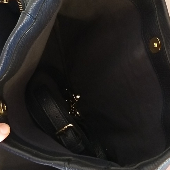 DIMONI navy leather handbag - Picture 6 of 14